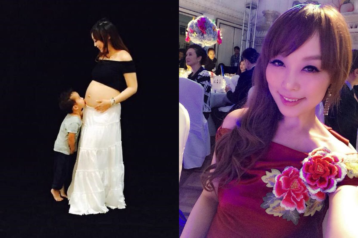 ▲小蜜桃姊姊裸7月大孕肚拍雜誌，兒子獻驚喜親親。（圖／翻攝自藝人臉書,2015.7.5）