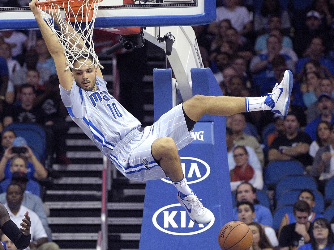 ▲魔術前鋒Evan Fournier（佛尼爾）被交易到塞爾蒂克。（圖／美聯社／達志影像）