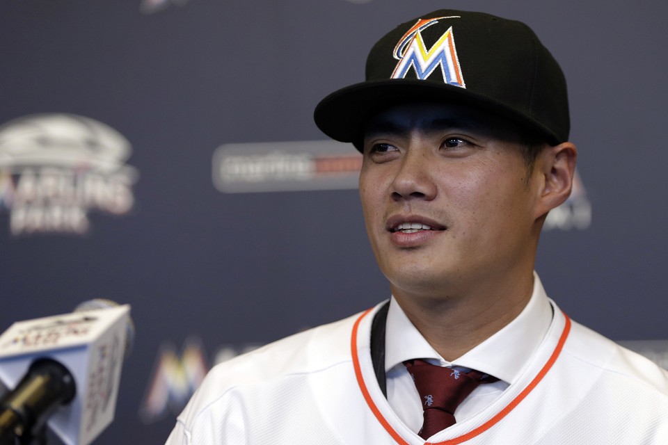 ▲陳偉殷加入馬林魚隊。（圖／美聯社／達志影像）