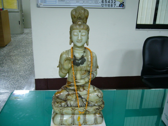 ▲失竊的玉佛像。（圖／林重鎣攝）