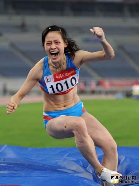 吳莎比賽畫面。