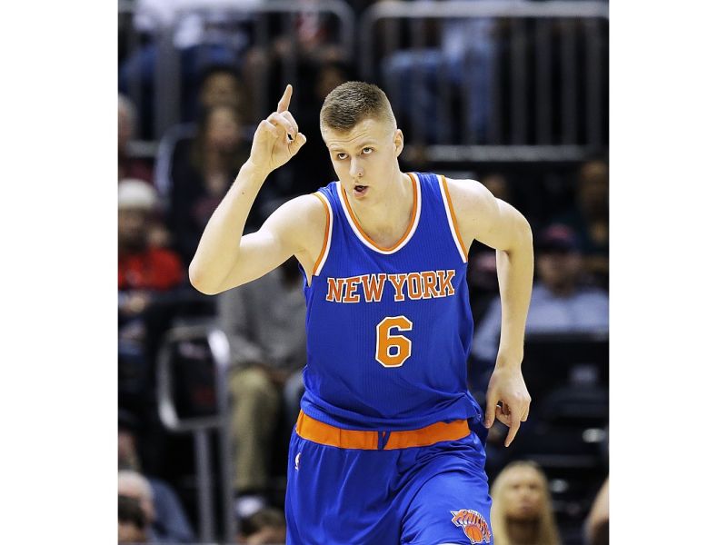 ▲Kristaps Porzingis還再長高。（圖／美聯社／達志影像）