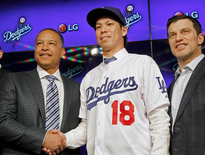 ▲前田健太正式加盟道奇。（圖／美聯社／達志影像）