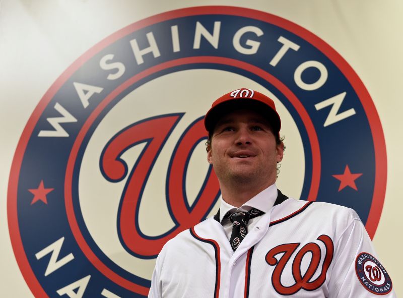 ▲Daniel Murphy披上華盛頓國民隊戰袍。（圖／美聯社／達志影像）