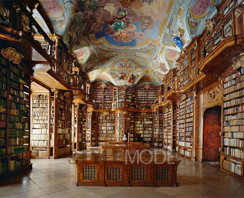 奧地利的阿德蒙特修道院圖書館。