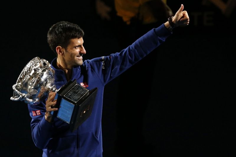 ▲塞爾維亞球王Novak Djokovic在2020年成功衛冕澳網男單冠軍。（圖／美聯社／達志影像）