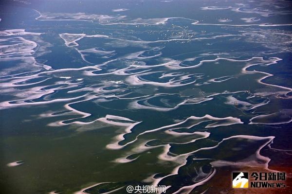 黃河大面積結冰美如畫