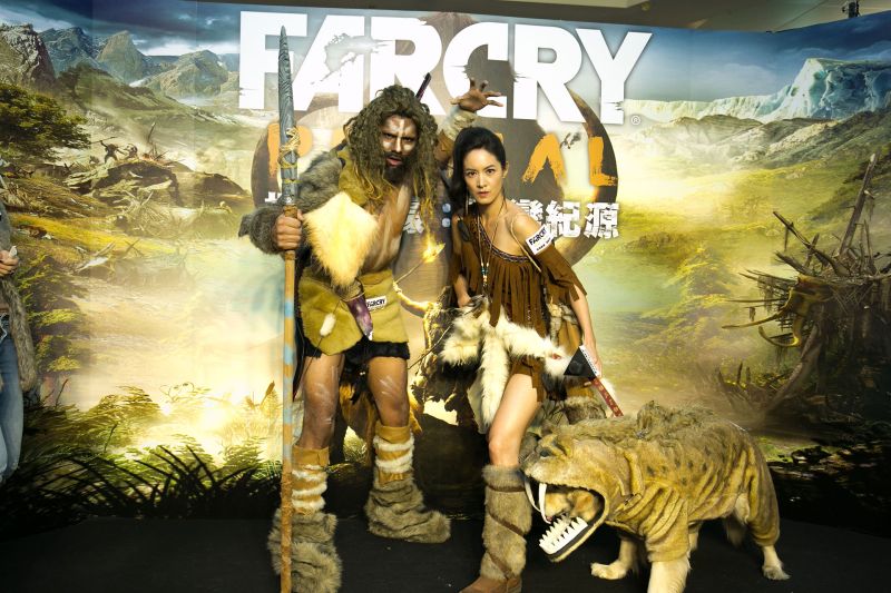 ▲探索頻道主持人謝怡芬 Janet 化身蠻族公主，參加《極地戰嚎：野蠻紀源》中文版試玩活動（圖／Ubisoft提供）