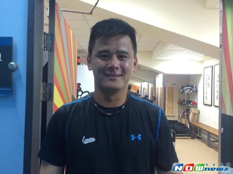 ▲蔡建偉的拼勁，洪總全看在眼裡。（圖／王真魚攝）