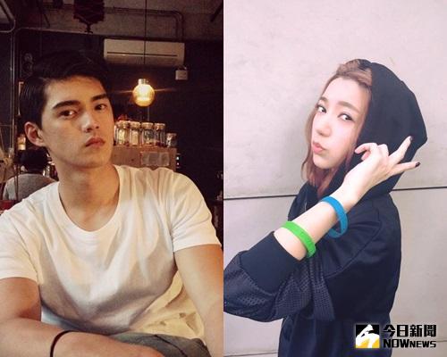 ▲郭雪芙（右）被爆芳閨留宿鮮肉男星林靖哲（左）18小時。（合成圖／翻攝自郭雪芙、林靖哲臉書）