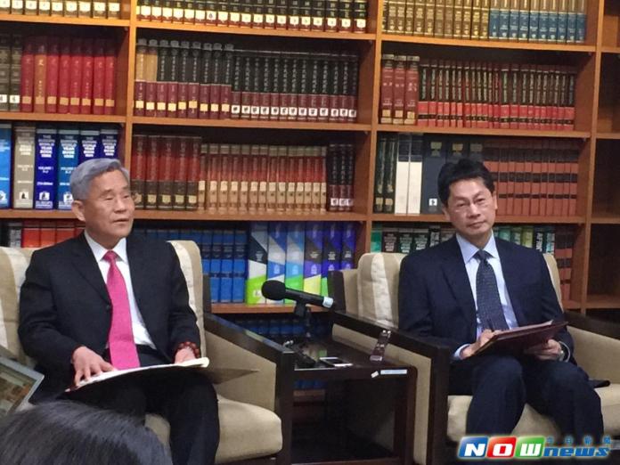 ▲外交部國際組織司長徐佩勇表示，將出席APEC企業諮詢會議。（圖／林人芳攝2016.02.16）