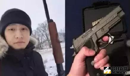 倪瀚祥在社交媒體上發布的持槍照