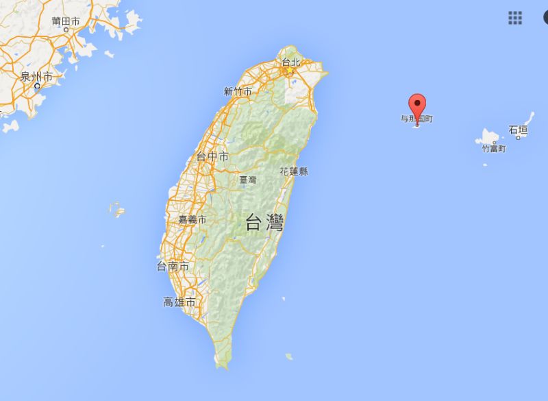 ▲是日本最西端的島嶼，僅距台灣宜蘭縣111公里。（圖／翻攝自谷歌地圖）