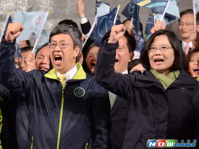 ▲蔡英文、陳建仁當選中華民國第十四任總統、副總統。（圖／記者林調遜攝影，2016.1.16）
