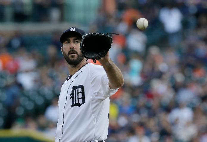 Justin Verlander主場面對皇家主投7局失5分，吞個人本季第4敗。（圖／美聯社／達志影像）