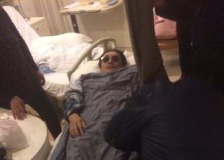 ▲黃安日前心肌梗塞發作，搭專機返台治療。（圖／翻攝自黃安微博）