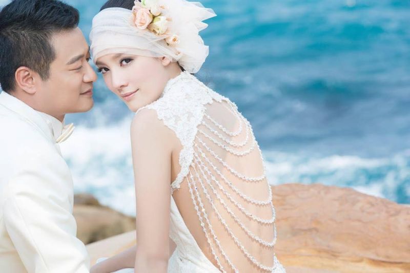 ▲林佑星（左）跟張晏菻奉子成婚又離婚。（圖／擷自張晏菻臉書粉絲頁，2016.03.26）