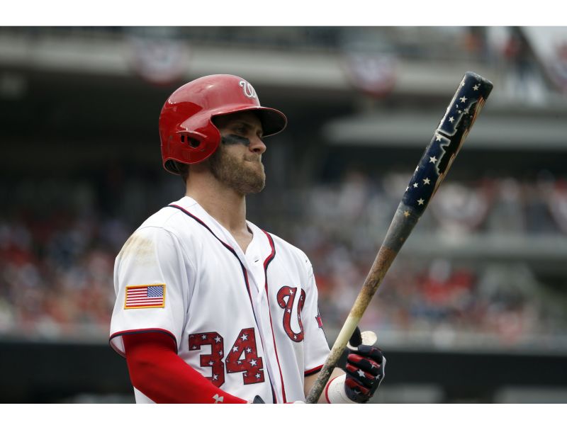 ▲國民隊Bryce Harper是國家聯盟的人氣王。（圖／美聯社／達志影像）