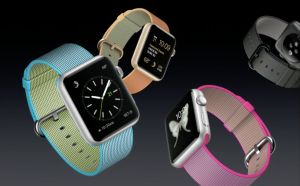 ▲Apple Watch推出新的woven nylon（尼龍編織）錶帶（圖／取自Apple發表會）