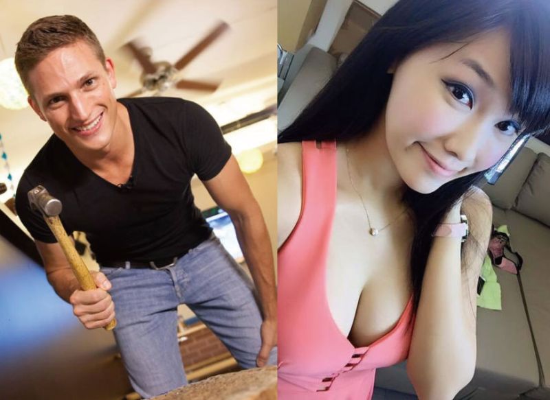 ▲賀少俠（左）遭爆料，曾於臉書約砲張喬菲但失敗。（合成圖／翻攝自賀少俠、張喬菲臉書，2016.03.16）