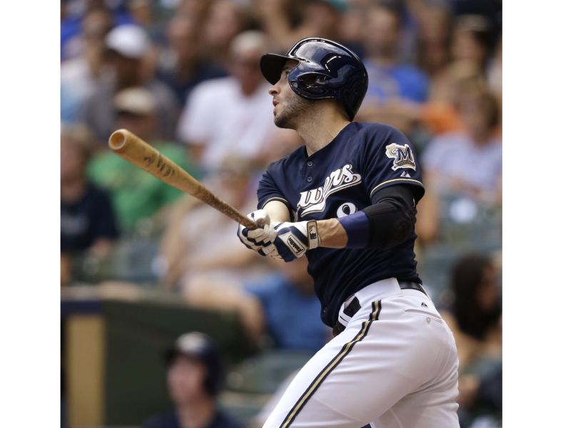 ▲釀酒人隊Ryan Braun生涯252轟，隊史第一人。（圖／美聯社／達志影像）