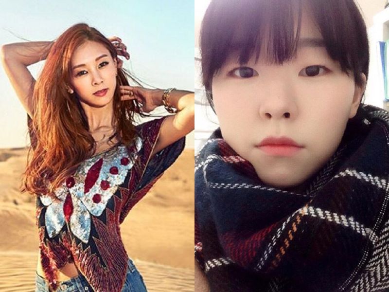 ▲G.NA（左）、李敏芝被爆涉及跨國賣淫女星案。（合成圖／擷自G.NA IG，2016.03.25）