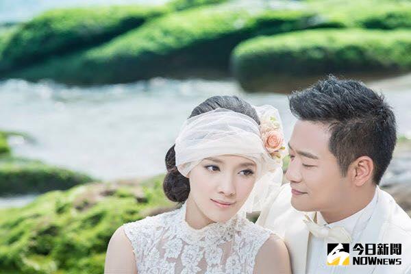 ▲林佑星（右）跟張晏菻奉子成婚又離婚。（圖／擷自張晏菻臉書粉絲頁，2016.03.26）