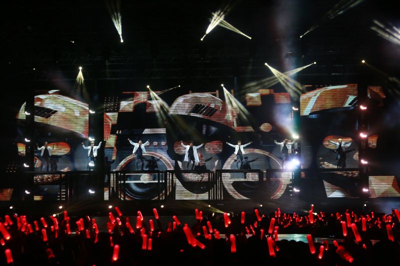 ▲韓團iKON昨晚在台北小巨蛋熱唱。（圖／IME tw，2016.04.22）