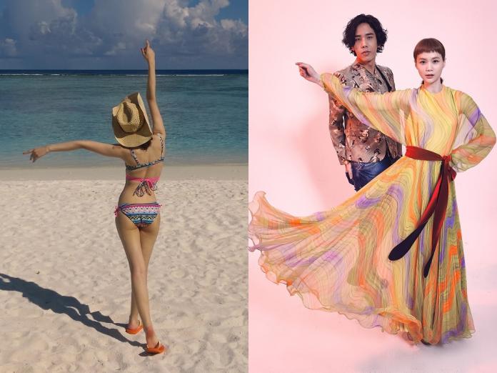 ▲慢慢說樂團再出輯，利得彙（左）露翹臀。（圖／雅慕斯娛樂提供，2016.04.27）