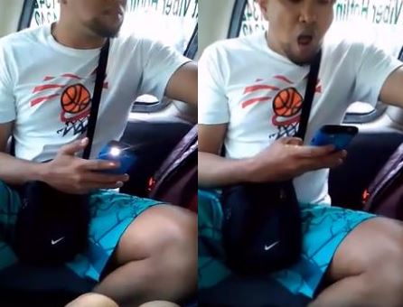 ▲菲律賓男偷拍裙底卻忘關閃光，尷尬過程全都錄。（圖／翻攝自臉書「Merose Schwarzenneger」）