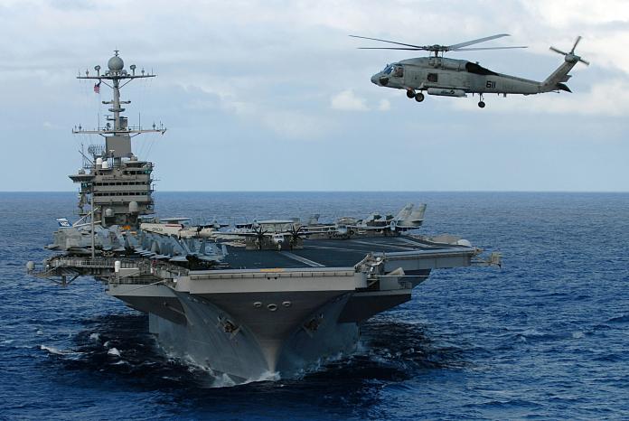 美雙航艦選前來演習　國防部：尊重美軍公海操演
