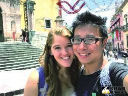 何江海和美國女友。