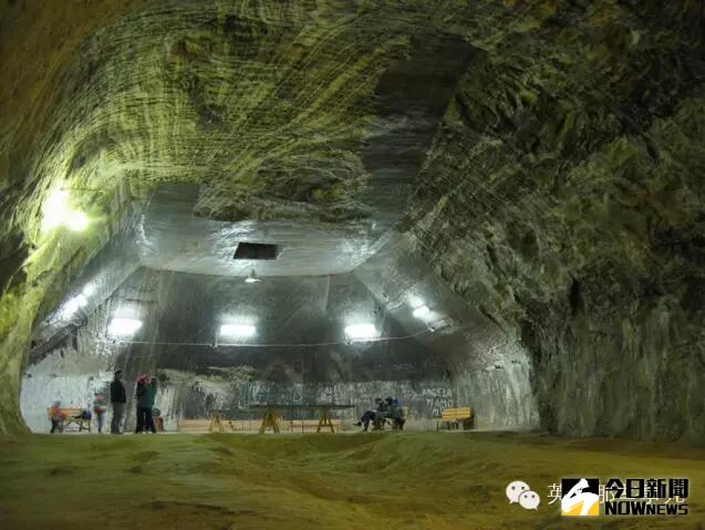 Turda地下巨大鹽場。