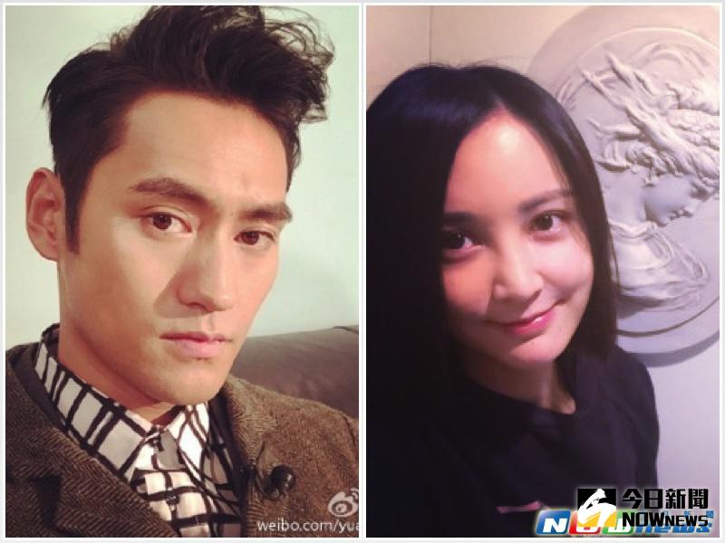 ▲袁弘（左）和張歆藝戀愛ING。（合成圖／翻攝自袁弘、張歆藝微博，2016.03.20）