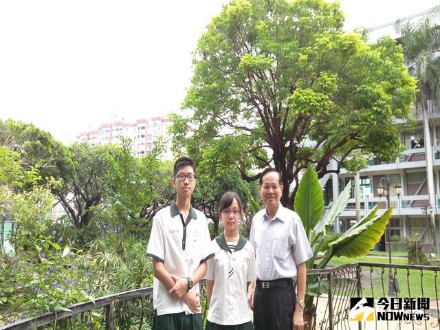 ▲僑泰二人錄取一中科學班。（圖／林重鎣攝）