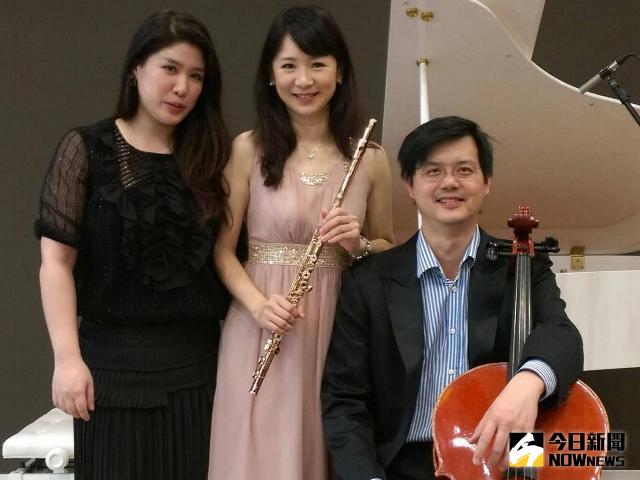 圖說：鋼琴家/李宜倫，長笛家/洪敬婷，大提琴家/呂超倫。