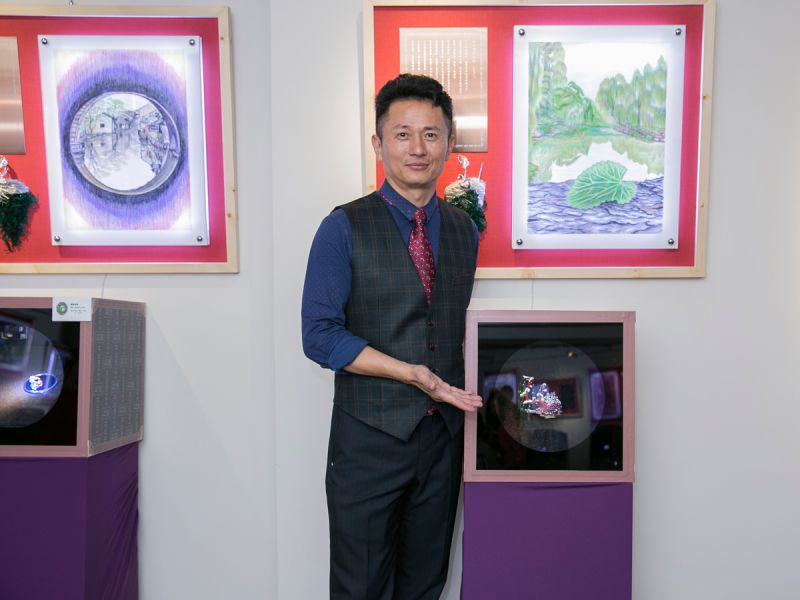 ▲廖文良老師本展覽中最得意之作品。