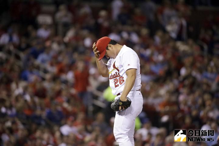 ▲紅雀隊吳昇桓中繼1局失2分。（圖／美聯社／達志影像）