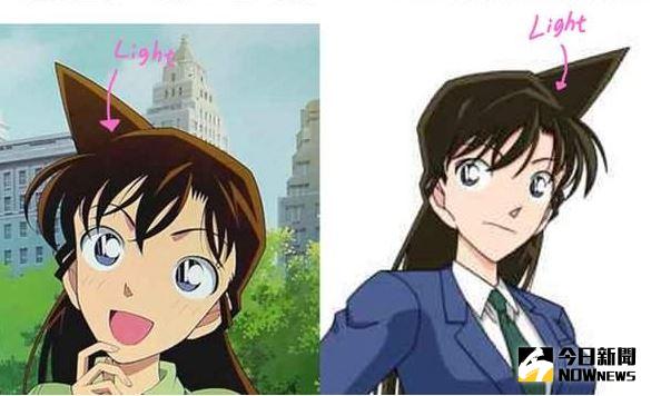 ▲《柯南》小蘭的尖頭髮從哪來？漫畫家解謎。（圖／翻攝自推特）