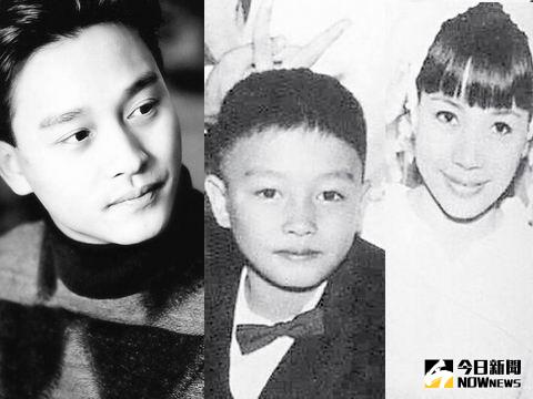 張國榮（左）從小就跟姊姊張綠萍相當要好。（合成圖。2016.04.03）