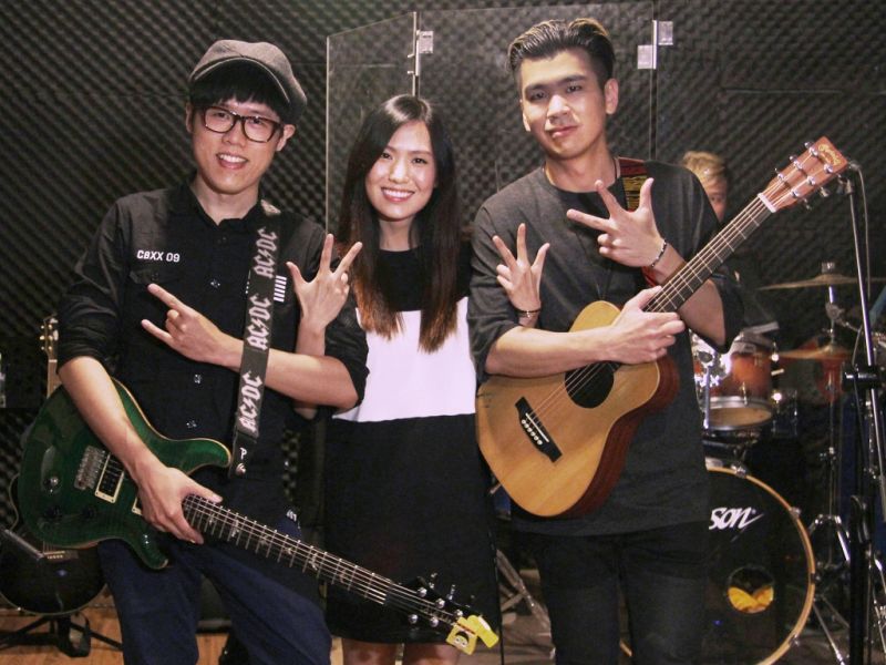 ▲孫盛希（中）將跟八三夭小橘（右）、劉逼合作。（圖／滾石提供，2016.04.14）