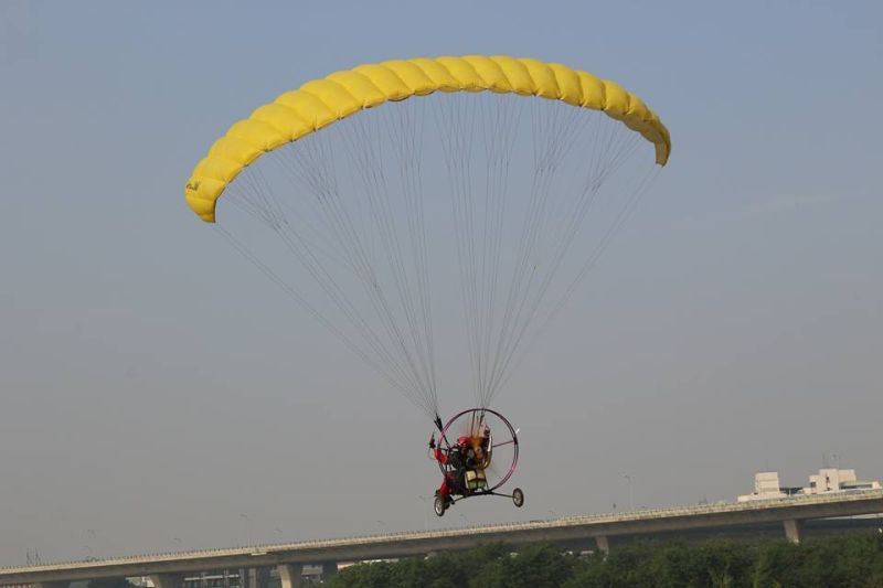 ▲台中市三棲救難協會刻正推廣動力飛行傘用於救災，提升能量。（圖／台中市三棲救難協會提供）
