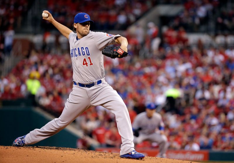 ▲小熊強投John Lackey對老東家紅雀不手軟，先發7局飆11K無失分，奪下開季3連勝。（圖／美聯社／達志影像）