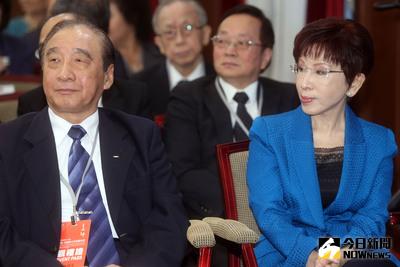 中華民國第14任總統、副總統宣誓就職典禮20日在總統府舉行，國民黨主席洪秀柱（右）出席典禮。中央社記者鄭傑文攝 105年5月20日