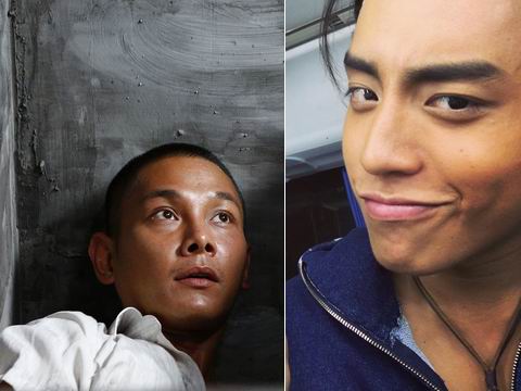 ▲廖永誼（左）跟王大陸一樣皮膚黝黑。（合成圖，2016.05.31）