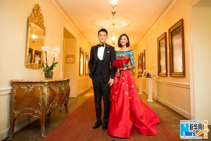 袁弘張歆藝德國完婚。