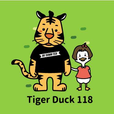 ▲台灣科技大學正式推出專屬校園吉祥物，分別為老虎和鴨子，原因是兩者英文讀音Tiger和Duck老虎叫Benjamin，鴨子叫Rossie，取自台科大校徽中的扳手和螺絲，連起來接近「台科大」的諧音。（圖／翻攝自台科大 Tiger Duck）