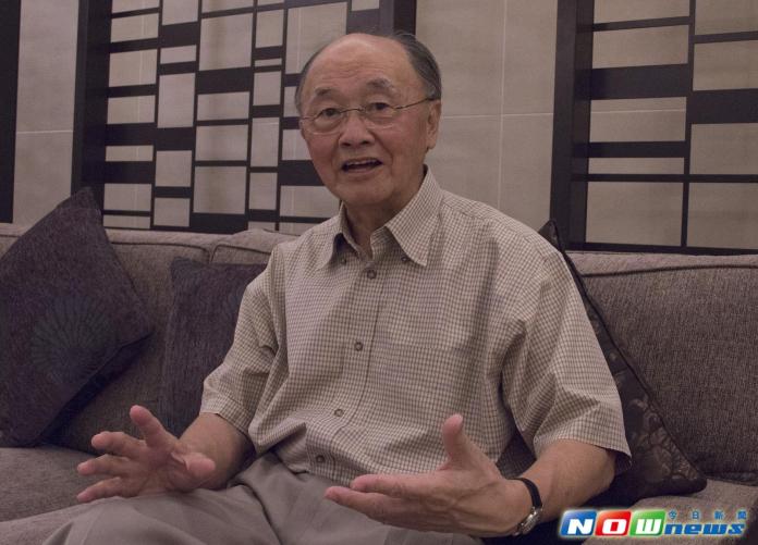 ▲520後台灣迎接有史以來首位女性總統，前外交部長程建人在接受《NOWnews今日新聞》專訪時表示，對於準總統蔡英文上台他抱持著樂觀看法。（圖／記者葉滕騏攝,2016.04.23）