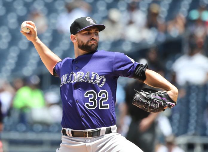 ▲Tyler Chatwood投出本季代表作，且在客場連續24.2局無失分。（圖／美聯社／達志影像）