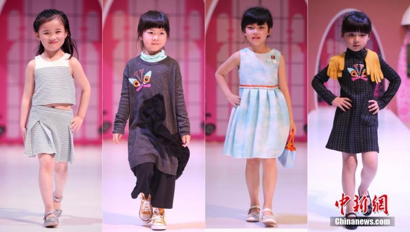 南京兒童時裝秀上演「萌寶來襲」。